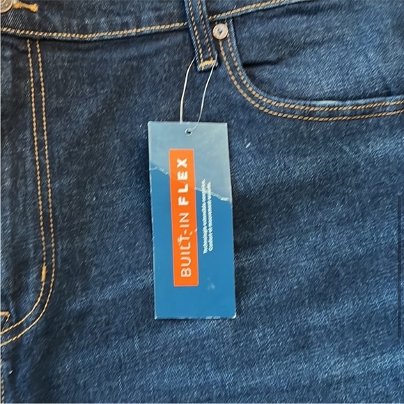 Old Navy Men Dark Wash Straight Leg Jeans - Picture 8 of 9